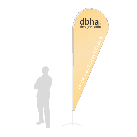 Beachflag Drop Austauschdruck | Large (350 cm) | einseitig bedruckt
