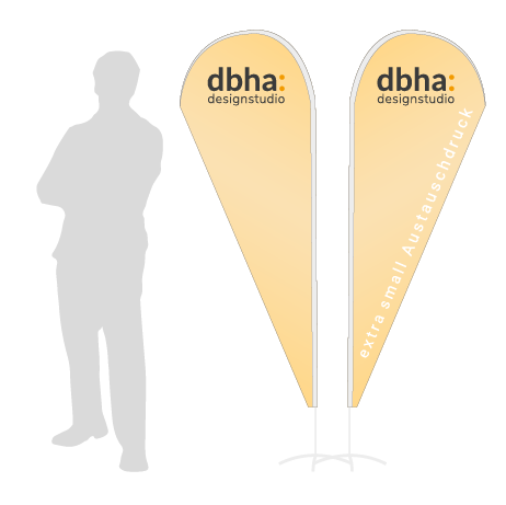 Beachflag Drop Austauschdruck | Extra Small (189 cm) | beidseitig bedruckt