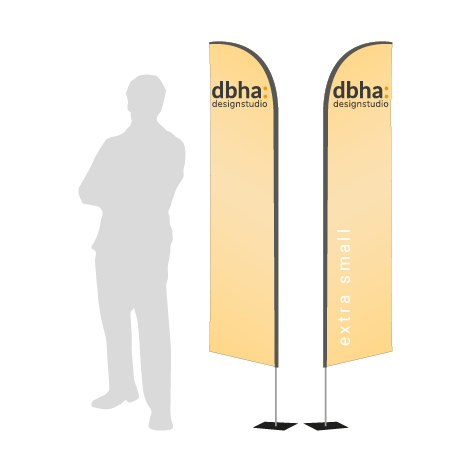 Beachflag Wind | Extra Small (215 cm) | beidseitig bedruckt