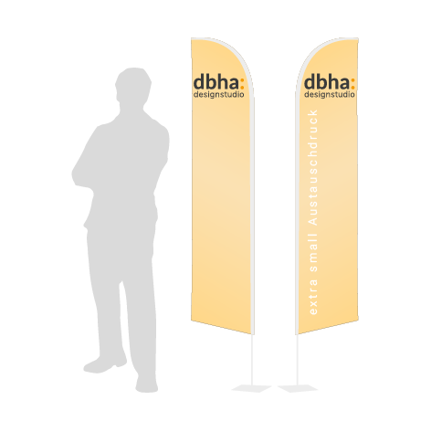 Beachflag Wind Austauschdruck | Extra Small (215 cm) | beidseitig bedruckt