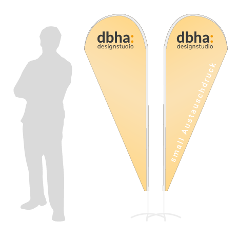 Beachflag Drop Austauschdruck | Small (210 cm) | beidseitig bedruckt