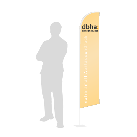 Beachflag Wind Austauschdruck | Extra Small (215 cm) | einseitig bedruckt