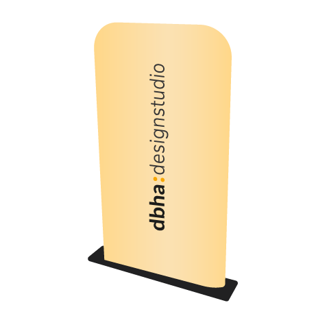 Aufsteller ZIPP | B 90 cm x H 238 cm | bedruckt