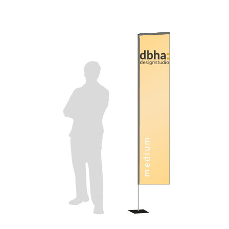 Beachflag Rechteck | Medium (300 cm) | einseitig bedruckt